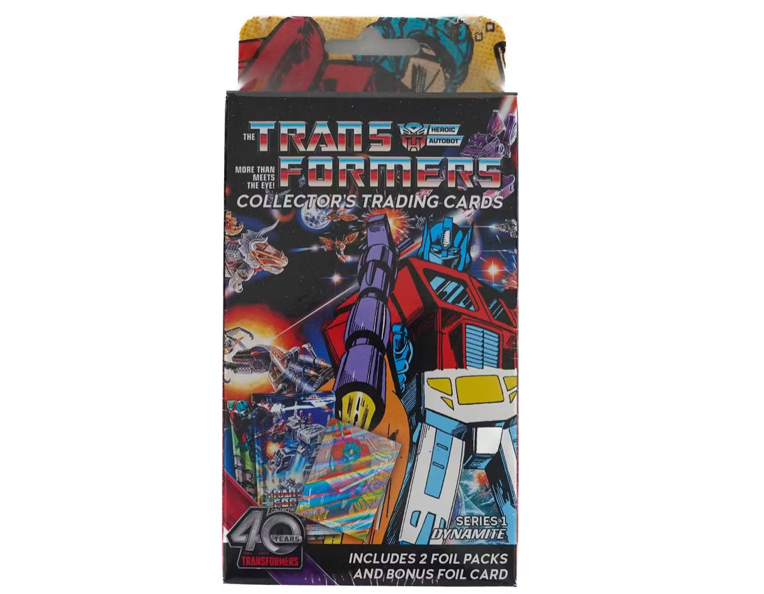Transformers 40th Anniversary Trading Cards Hanger Box (Dynamite Entertainment 2024)