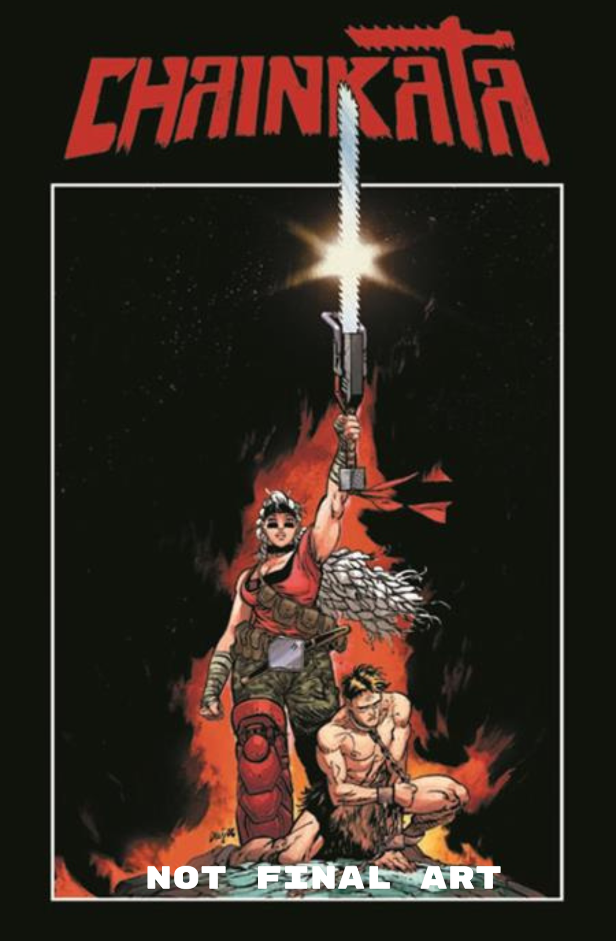 CHAINKATA #1 CVR G INC 1:100 DANIEL WARREN JOHNSON & MIKE SPICER SWORD & SORCERY FOIL VAR(11-18-26)