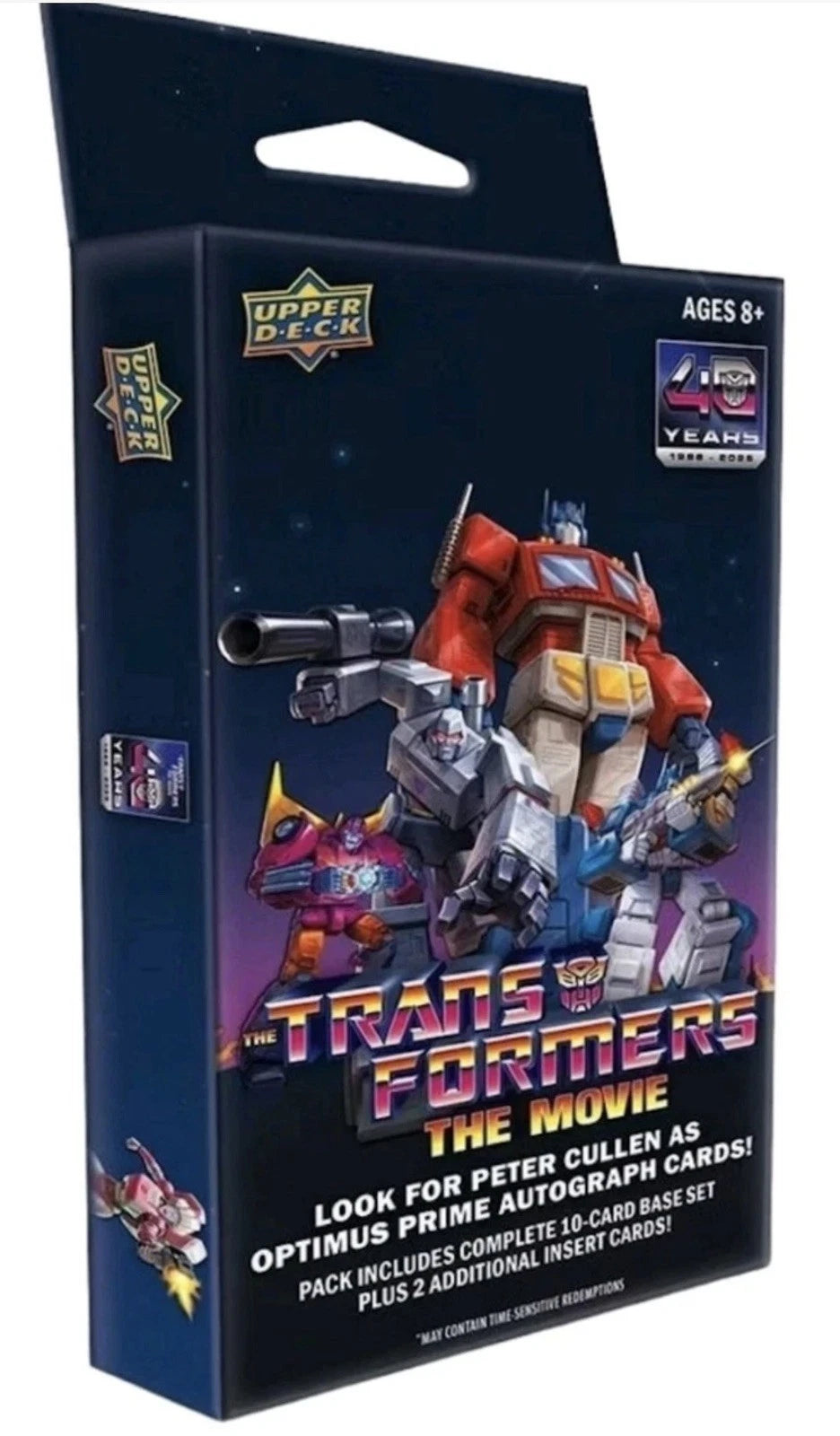 2026 UPPER DECK TRANSFORMERS THE MOVIE 40TH SPECIAL EDITION HANGER BOX 🐝RARE !