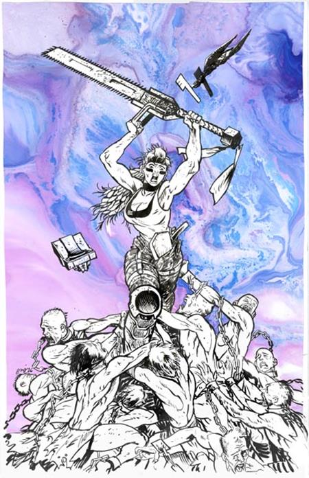 CHAINKATA #1 CVR H INC 1:100 DANIEL WARREN JOHNSON RAW ART VAR (11-18-26)