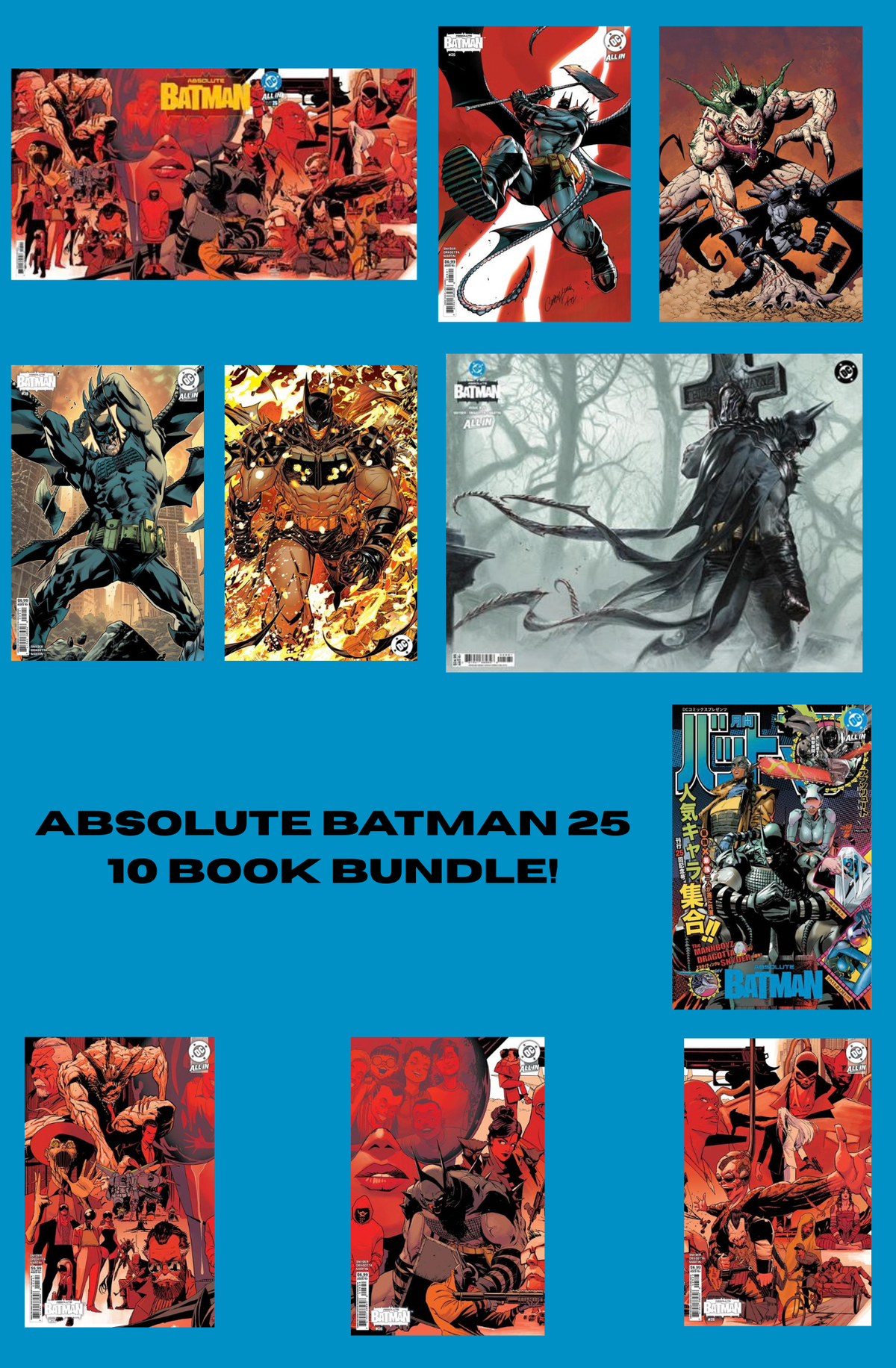 ABSOLUTE BATMAN 25 10 BOOK BUNDLE