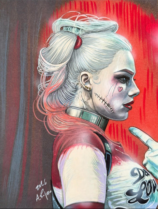 0 Harley & Joker Spot Foil Embossed By Aurelio Rigoni Connecting Covers LTD 30 (2-20-26)