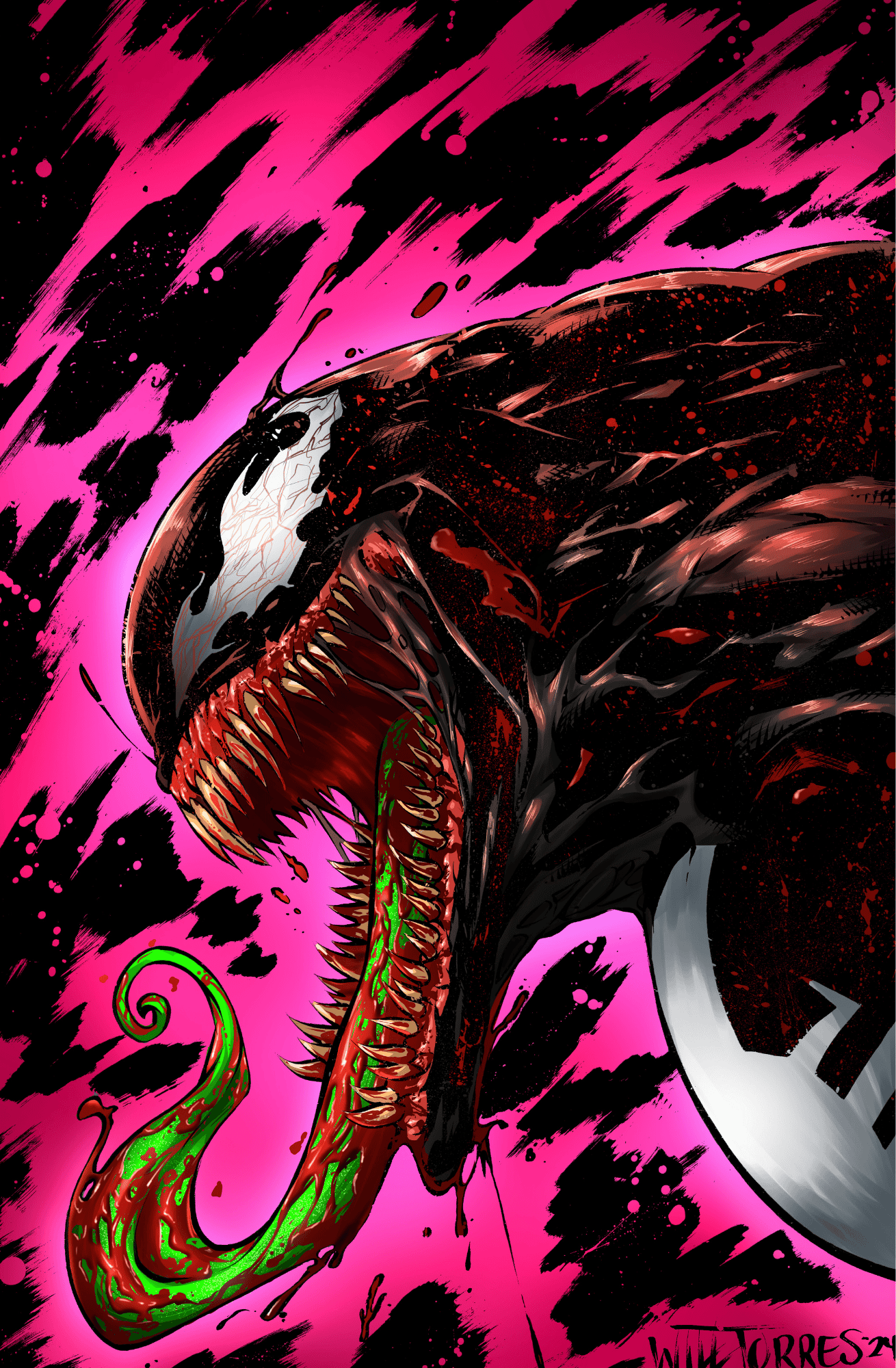 0 Art of Will Torres Venom Sketchbook! Chance of 1/1 Sketch!